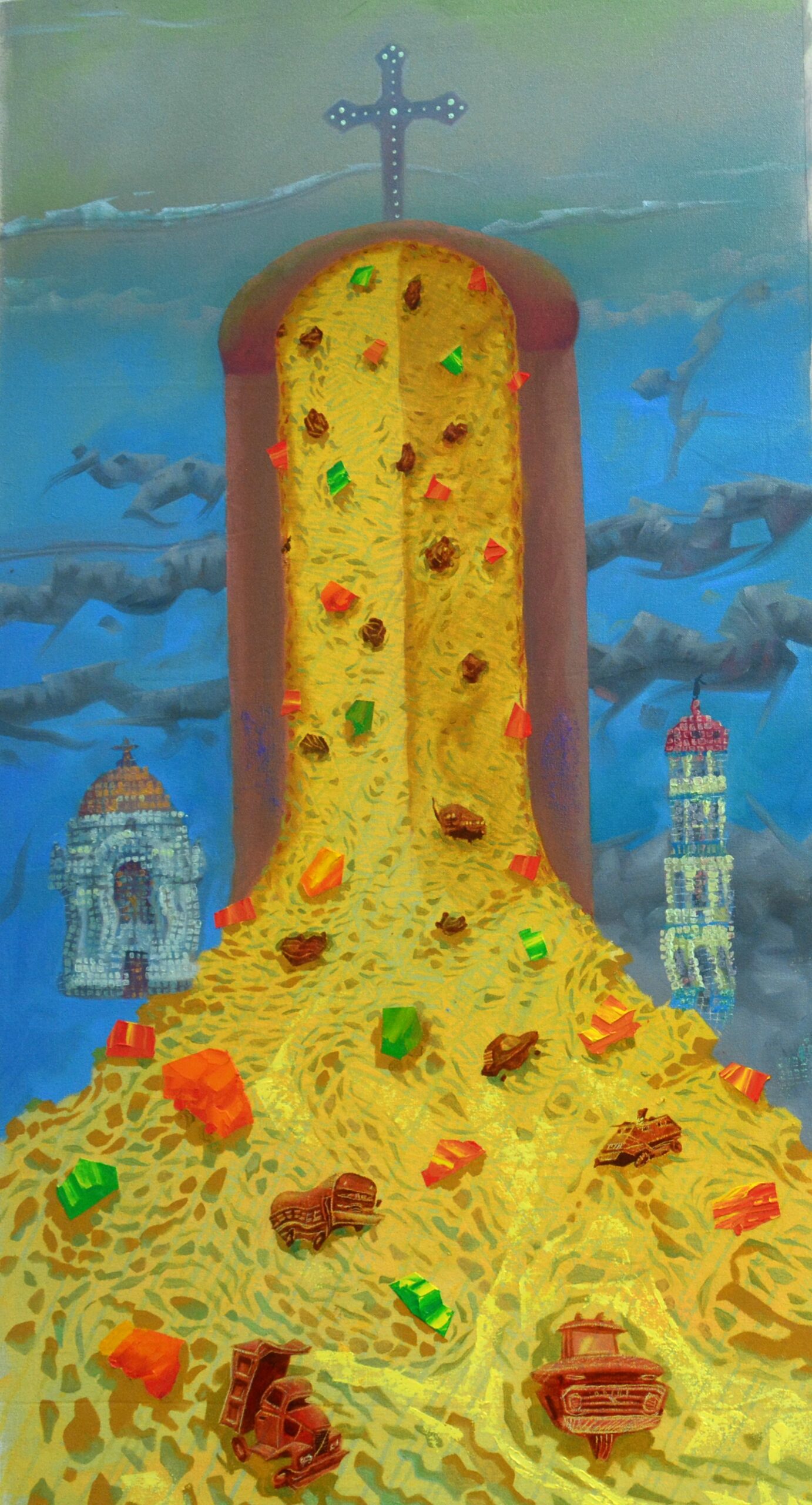 Claxontopia - Original Painting by Ignacio Poblet